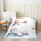Homewish Flanelldecke für Mädchen Kirschblüte für die ganze Saison Kinder rosa Blüte Überwurf Schlafsofa Couch Dekoration Jungen japanischer Blumenzweig Fleecedecke Fuji-Berg Plüschdecke, 150 x 200