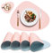 Platzsets Platzdeckchen Abwaschbar Rund,Tischsets rutschfest,Teller Untersetzer Rund,Tischset Lederoptik,Doppelseitigen Platzset und Untersetzer Teller 4er Set Oval(Rosa&Blau)