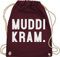Turnbeutel Rucksack - Mama - Taschen - Muddi Kram - Unisize - Bordeauxrot - muttertagsgeschenk stoffrucksack mommy mutter mum stoffbeutel mothers day gift muttertagsgeschenke mom mutti juterucksack