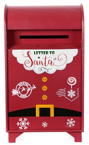 Holyart Cassetta per Lettere a Babbo Natale 60x35x20 cm