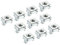PATIKIL M6 Cage Nuts Carbon Steel Zinc Plated for Server Rack Cabinets, Silver Tone Pack of 30