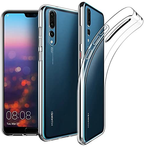 Oprimio Kristallklar Hülle für Huawei P20 Pro [Silikon Hülle] [%100 Durchsichtig] [Deutsche Material] [Ultra Dünn] Transparente Handyhülle für Huawei P20 Pro