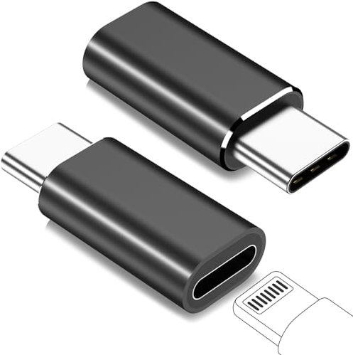 yootech Adaptador de Lighting a USB C, Conector Tipo C a Lighting para iPhone 15 Pro Max/15 Pro/15 Plus/15 y Otros Dispositivos de Tipo C, Transmisión de Datos, Conector de Carga, NO para Auriculares