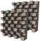 Lot de 2 diffuseurs acoustiques | Diffusion 2D | Réflexion - Diffusion - Absorption - Insonorisation | Panneau d'art mural | Plaques de couleur : (Sonoma, SIRIUS (150 mm))