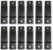 12Pcs Tape Measure Holder Clips, Metal Tool Hanger Storage Dock, Tape Measure Holder Bench Belt Universal Tool with Screws for Bags Pockets Pants