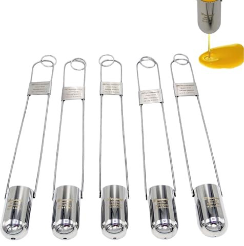 Zahn Cup Dip Type Immersion Viscosity Cup #1 to #5 Dip Type 44ml Stainless Steel Viscometer Flow Cup, Zahn Cup Viscosity Cup for Paint, Ink, Dye, Honey or Approximate Liquid
