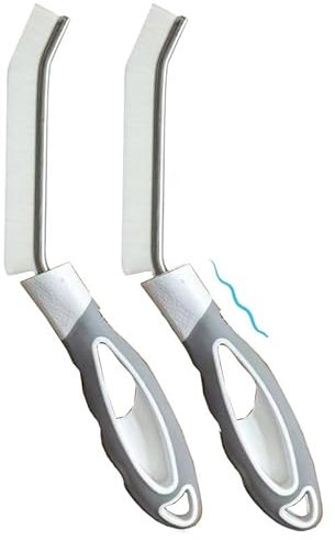 BOCA'S Multifunctional Hard Bristle Crevice Cleaning Brush – Heavy-Duty Grout Scrubber, Gap Cleaner, Tile Scrubbing Detail Brush for Kitchen Bathroom, Windows, Car Interior, Household Use. Durable