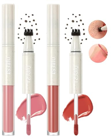 Sitovely 2 in 1 Freckle Rouge Stift,Freckle Blush Pen,2 Farben Flüssiger Sommersprossen Stempel stift & Flüssiges Rouge für die Wangen, Lebensecht, Wasserfest,Schnelltrocknend Freckles Tattoo Stift