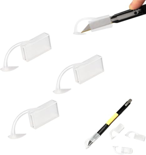 Car Film Safety Cutting Tool Guide, Paint-Friendly Vinyl Wrap and Window Tint Cutter Guard for PPF, Decals, and Automotive Film Edge Trimming (3PCS)
