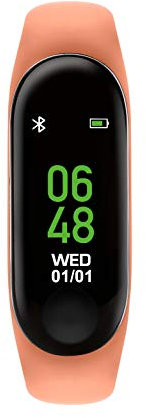 Tikkers Series 1 Peach Silicone Strap Activity tracker with colour touch screen and up to 7 day battery life TKS01-0001