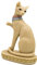 OMEM Aquarium-Dekoration, ägyptische weiße Katze, Dekoration für Zuhause, Geschenk (C)
