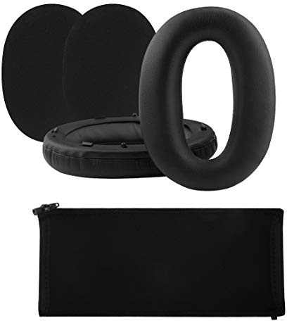 Geekria Replacement Earpad and Headband Cover Set for Sony WH-1000XM3, WH1000XM2, MDR1000X Headphones (Black)