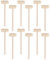 NUOBESTY 12pcs Mini Wooden Hammers Small Wood Mallet Toys for Kids Children