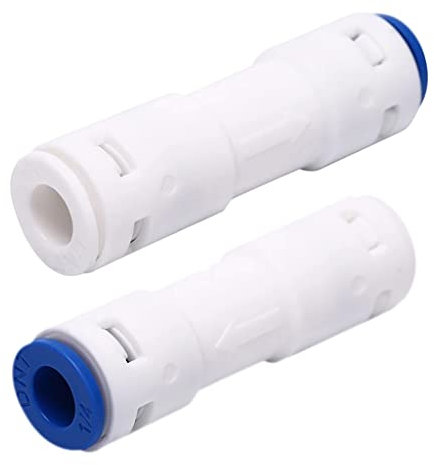 OWENRYIN Fast Connect - Valvola di ritegno usa e getta, in plastica, compatibile con ad osmosi inversa, acqua pulita, 2 pezzi, 1/4