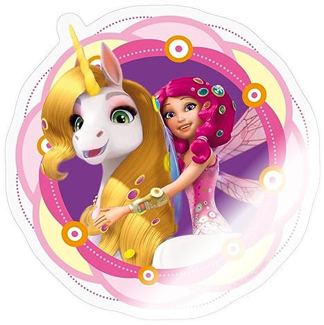 Spreadshirt Mia and Me Einhorn Onchao Und Mia Sticker, max. 10 x 10 cm, 10 x 10 cm, Transparent glänzend