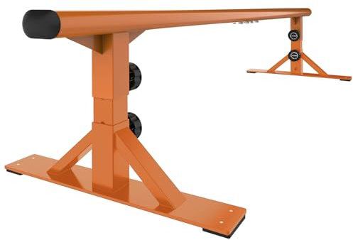 MR Skate-Rail Skateboard-Rampe Grind Rail Professionelle Skatepark Schleifschiene Verstellbare Höhe Schleifschiene für Skateboard-Schiene, Tricks Übung, Flachstange, Skate-Grind 180.3 cm