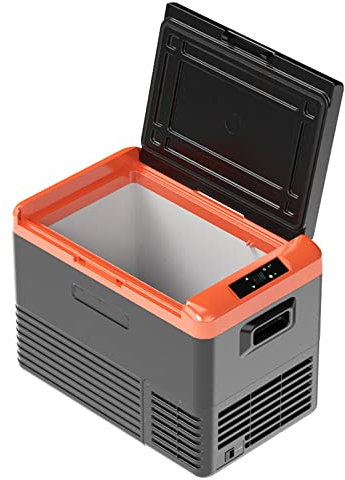 Réfrigérateur Congélateur Portable, Congélateur de Voiture pour Le Camping, (-4℉ ~ 68℉) Mini Réfrigérateur pour Voiture avec 12/24v DC et 110-240v AC, Adapté pour Van, Camping,40L