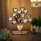 Arbre généalogique personnalisé en acrylique avec photo personnalisée de 1 à 12 noms d'enfants Arbre de vie Veilleuse LED Lampe de fête des mères Décoration de chambre Cadeau pour maman, grand-mère