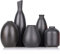 Lot de 5 vases bourgeons en céramique Noire, décor de Ferme, cheminée, Manteau et étagère, décoration de la Maison pour Salon, entrée, Salle de Bain, Cuisine et Bureau, décoration de Table Basse