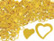 KAPSING 600-700 Stück konfetti hochzeit, Goldene Hochzeit deko Tischdeko streudeko hochzeit, Glitter konfetti, Hochzeit Herz Konfetti