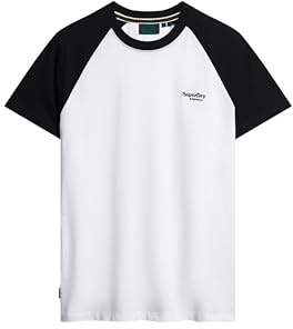 Superdry Herren Essential Ringer-T-Shirt mit Logo