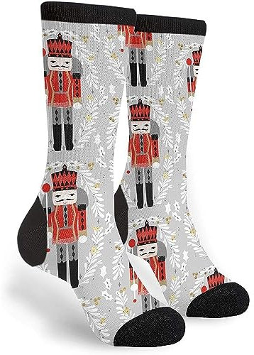 934 Unisex Socken Nussknacker-Weihnachtsschutz Radsport Socken Premium Sneaker Socken Weich Für Freizeit Radfahren Laufen 40Cm