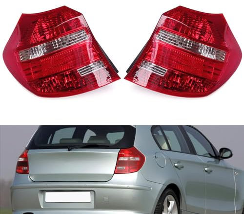 IWAGH Auto Rückleuchten für BMW 1Er E87 2007 2008 2009 2010 2011,Multifunktion Heckleuchten Leuchten Blinklicht Wasserdicht Rücklicht
