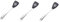 Amosfun 3 Pz Utensili Da Cucina Spatola Per Tornitore Scanalata Utensili Resistenti Calore Spatole Resistenti Calore Utensili Antiaderenti Black