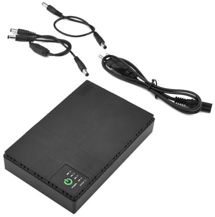 NKBSDKM Alimentation Électrique de Secours 5V9V12V 10400 MAh pour Téléphone Portable DC UPS - AC85-265V DC1018P Router, Prise EU