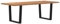 vidaXL Esstisch mit Baumkanten 240x100x74 cm Massivholz Eiche, Küchentisch, Restauranttisch, Tisch Restaurant, Esszimmertisch, Bistrotisch