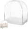 Tente de lit pour bébé - Toit de protection, écran de sécurité en maille - Filet respirant pour lit d'enfant - Couverture de crèche anti-moustique - Durable - Solide - Fermetures éclair autobloquantes