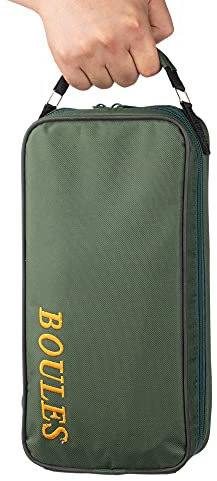 Tofern Schön Boule Tasche für 6 Kugeln aus Premium Nylon&Oxford für Outdoor Spaß, Boules Handtasche Ohne Boule, Armeegrün