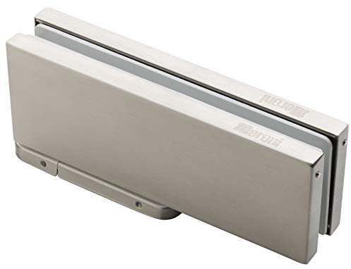 Serrature Meroni Ferme-porte Encastré DAFS88003902B à Charnière Hydraulique Inox Brossé pour Porte Verre