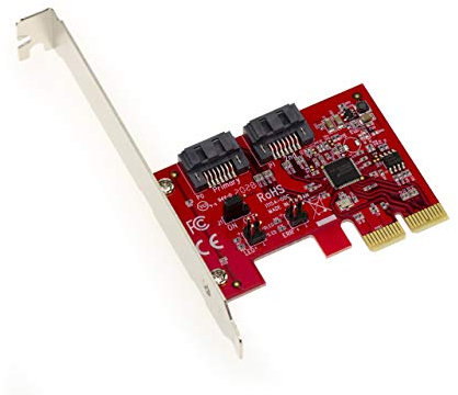 KALEA-INFORMATIQUE Scheda controller PCI Express PCIe a 2 porte per dischi rigidi SATA 6G - HARDWARE RAID 0/1 con chipset ASM1062R
