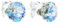 pewterhooter Women 925 Sterling Silver Stud Earrings (Moonlight)