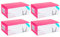 Tradineur - Pack de 4 Caja de 6 Vasos Modelo Aras - Capacidad: 200 ml - Fabricado en Vidrio Resistente - Apto para lavavajillas - Tamaño Aprox: Ø 8 x 8 cm - 24 Uds Totales