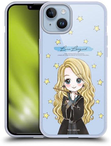 Head Case Designs Offizielle Harry Potter Luna Lovegood Deathly Hallows XXXVII Gelhülle [Militärischer Schutzgrad] Kompatibel Mit Apple iPhone 14 Plus Und Kompatibel Mit MagSafe