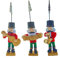 Generico 12x Porta bigliettini segnaposto Schiaccianoci Natale Portabigliettini h. 14 cm Natalizio Soldatino Nutcracker Musicista Mini bomboniera 4 soggetti