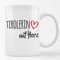 Huuraa Tasse Tirolerin mit Herz Geschenk 330ml Weiß Tirolerin Präsent
