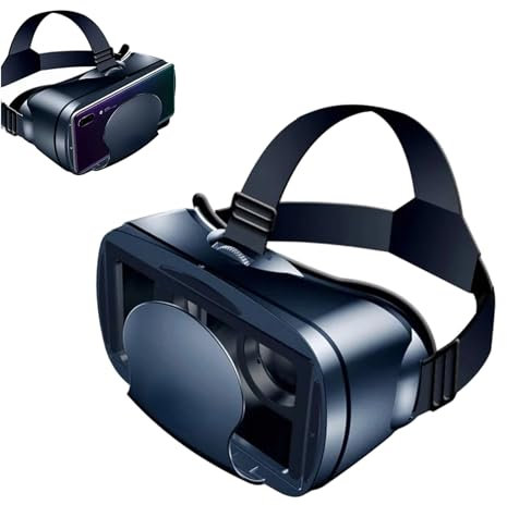 Auriculares VRG Pro 3D VR, Auriculares Universales VR 3D para Teléfono, Parche Ocular Extraíble, Soporte para Miopes, Gafas Universales de Realidad Virtual para TV, Películas,