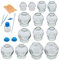 Lot de 14 ventouses en verre épais pour professionnels, outils traditionnels chinois