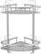 GERUIKE Duschkorb Ohne Bohren Ecke - Badezimmer Regal Silber - Duschregal Ecke Badezimmer Organizer, Duschkörbe Klebepads anstelle Bohren, Aluminium Eckregal Bad 2-Tier Duschablage Ohne Bohren