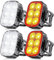 Glangeh Luz Bicicleta Recargable USB, Luces Bicicleta Delantera y Trasera de 1.5H Carga Rápida, 4+6 Modos y IP65 Resistente con Luz Trasera Bicicleta para Ciclismo de Carretera y Montaña de la Noche