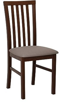 Mirjan24 Esszimmerstuhl Figaro I, B:43 x H:93 x T:49 cm, Rahmen aus Buchenholz Gepolsterte Sitzfläche aus Stoff Stuhl für Arbeitszimmer Esszimmer Küchenstuhl Wohnzimmerstuhl (Nuss/Hygge 20)