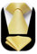 Enlision Herren Krawatte mit Einstecktuch - Gelb, Hochzeit, Seide, Gepunktet, für Business und Formelle Anlässe