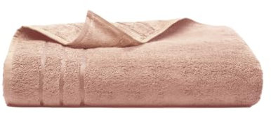 Cariloha Serviette de bain et de douche luxueusement douce et résistante aux odeurs en viscose de bambou et coton turc, 76,2 x 142,2 cm, rose poudré