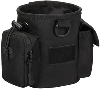 DONGKER Trainingstasche für Hunde, wasserdichte Hunde Leckerlibeutel, Multifunktional Leckerlitasche mit 2 Seitentaschen für Hundetraining