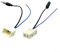 Emiif Connettore adattatore antenna autoradio maschio + femmina compatibile per Toyota 2010-2020