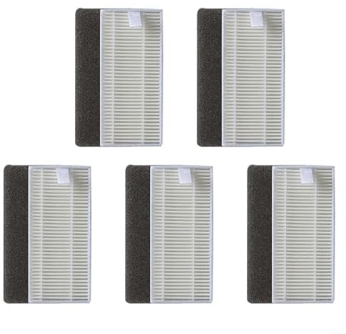 Ersatz-HEPA-Filter, waschbar und wiederverwendbar, für Tesvor M2 Roboter-Staubsauger, Ersatzteile, Zubehör, 5 Stück