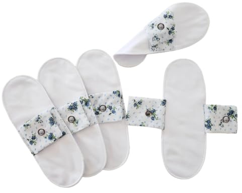 Fait main en France. Lot de 5 Protège-slips Lavable 100% Coton (XL)